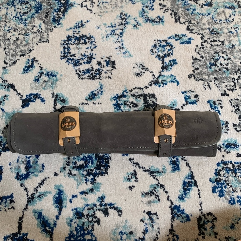 New Angus Stoke - Knife Roll Bag Genuine Leather
